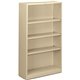 HON Brigade Steel Bookcase | 4 Shelves | 34-1/2"W | Putty Finish - 4 Shelf(ves) - 59" Height x 34.5" Width x 12.6" Depth - Adjus