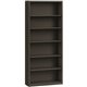 HON Brigade Steel Bookcase | 6 Shelves | 34-1/2"W | Charcoal Finish - 6 Shelf(ves) - 81.1" Height x 34.5" Width x 12.6" Depth - 