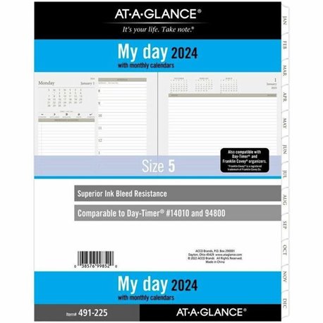 Cambridge FloraDoodle Premium 2024 Weekly Monthly Appointment Book, Black, White, Large - Large Size - Weekly, Monthly - 13 Mont