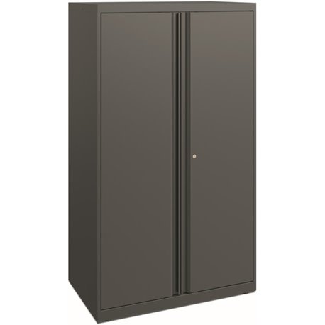 HON Flagship HFMSC185230RWB Storage Cabinet - 30" x 52" - Lockable, Leveling Glide, Removable Lock, Key Lock, Modular - Charcoal