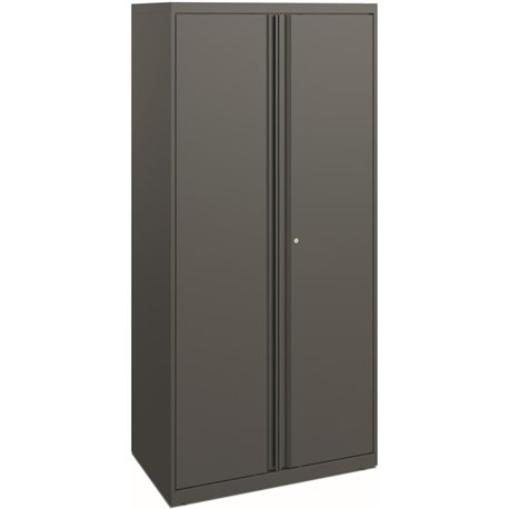 HON Flagship HFMSC186430RWB Storage Cabinet - 30" x 64" - Lockable, Leveling Glide, Removable Lock, Key Lock, Modular - Charcoal