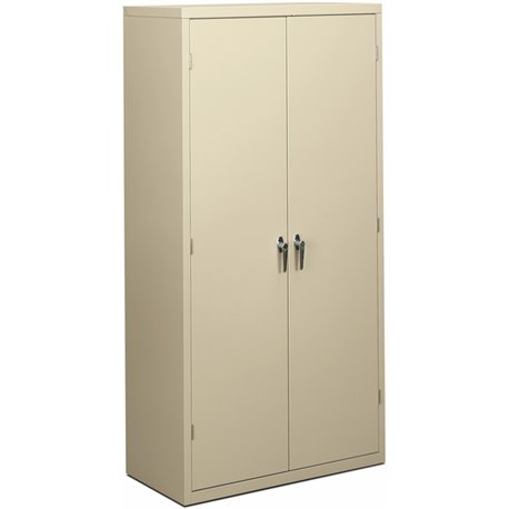 HON Brigade HSC1872 Storage Cabinet - 36" x 18.1" x 72" - 5 x Shelf(ves) - Hinged Door(s) - 251.33 lb Load Capacity - Adjustable