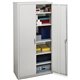 HON Brigade Storage Cabinet - 36" x 18.1"72" - 6 Shelve(s) - 5 Adjustable Shelf(ves) - Material: Steel - Finish: Light Gray