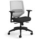 HON Solve Chair - Fabric Seat - Titanium Back - Black Frame - Mid Back - Ink