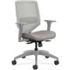 HON Solve Chair - Fabric Seat - Titanium Back - Black Frame - Mid Back - Sterling