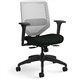 HON Solve Chair - Black Vinyl Seat - Titanium Back - Black Frame - Mid Back - Black