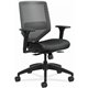 HON Solve Chair - Black Vinyl Seat - Charcoal Back - Black Frame - Mid Back - Black