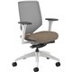 HON Solve Chair - Putty Fabric Seat - Fog Mesh Back - Designer White Frame - Mid Back - Putty