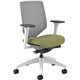 HON Solve Chair - Meadow Fabric Seat - Fog Mesh Back - Designer White Frame - Mid Back - Meadow