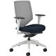 HON Solve Chair - Midnight Fabric Seat - Fog Mesh Back - Designer White Frame - Mid Back - Midnight