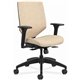 HON Solve Chair - Fabric Seat - Charcoal Fabric Back - Black Frame - Mid Back - Putty