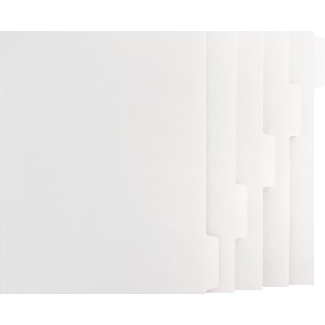 Business Source Tab Printer Economy Index Dividers - Print-on Tab(s) - 5 Tab(s)/Set - 8.5" Divider Width x 11" Divider Length - 