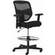 HON Prominent Task Chair - Black Fabric Seat - Black Mesh Back - Black Frame - High Back - Armrest - 1 Each