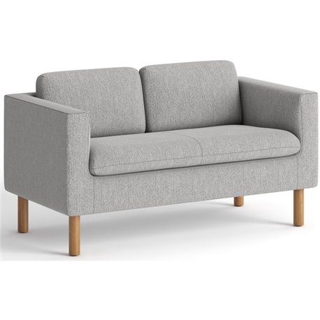 HON Parkwyn Loveseat - Material: Fabric - Finish: Gray