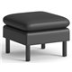 HON Parkwyn Ottoman - 24" x 23"17.8" - Material: Polyurethane - Finish: Black