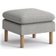 HON Parkwyn Ottoman - Material: Fabric - Finish: Gray