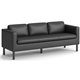 HON Parkwyn Lounge Sofa - 77" x 26.8"29" - Material: Polyurethane - Finish: Black