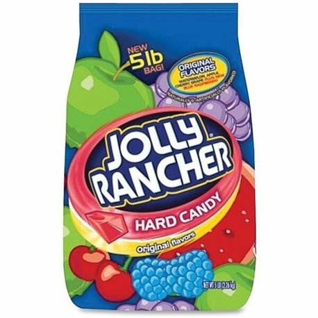 Jolly Rancher Hershey Co. Bulk Bag Hard Candy - Cherry, Watermelon, Grape, Apple, Blue Raspberry - Individually Wrapped - 1 / Ba