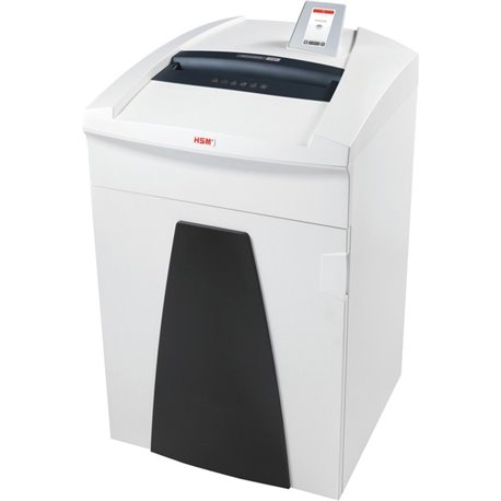 HSM Securio P36 L6 High Secure Shredder - Continuous Shredder - Cross Cut - 14 Per Pass - 38.30 gal Wastebin Capacity - White