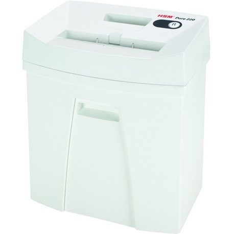 HSM Pure 220 - 5/32" x 1" - Particle Cut - 7 Per Pass - for shredding Staples, Paper, Paper Clip, Credit Card - 0.156" x 1" Shre