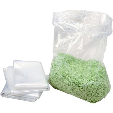 HSM 34-gallon Shredder Bags - 34 gal - 34" Height x 18" Width x 15" Depth - 100/Roll - Plastic - Clear