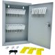 Huron Slotted Heavy-duty Key Cabinet - Keyhole Slot, Heavy Duty, Durable, Locking System - Gray - Steel