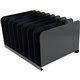 Huron Vertical Desk Organizer - 8 Compartment(s) - Vertical - 7.8" Height x 11" Width x 15" Depth - Durable - Black - Steel - 1 