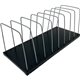 Huron Metal Wire Vertical Slots Organizer/Sorter - 8 Compartment(s) - Vertical - 7.5" Height x 18.3" Width x 8" Depth - Black - 