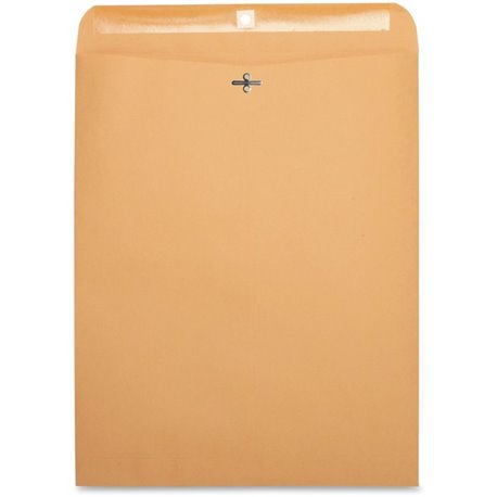 Business Source Heavy-duty Clasp Envelopes - Clasp - 110 - 12" Width x 15 1/2" Length - 28 lb - Clasp - Kraft - 100 / Box - Kraf