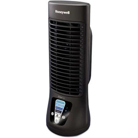 Honeywell QuietSet Slim Mini Tower Fan - 4 Speed - Variable Speed Control, Oscillating, Timer-off Function, Energy Efficient - 1