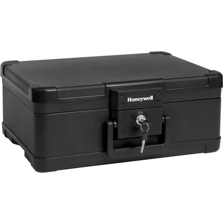 Honeywell 1503 Security Chest - 0.24 ft� - Key Lock - Fire Resistant, Water Proof, Water Resistant, Damage Resistant - for Digit