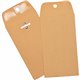 Business Source Heavy Duty Clasp Envelope - Clasp - 3 3/8" Width x 6" Length - 28 lb - Clasp - Kraft - 100 / Box - Brown Kraft