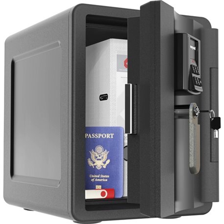 Honeywell 2901 Waterproof, Fire & Theft Safe (.74 cu ft.) - 1.20 ft� - Digital, Key, Programmable Lock - Water Proof, Fire Proof