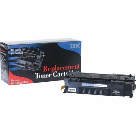 IBM Remanufactured Black Toner Cartridge Replacement For HP 53A, Q7553A, TG85P7001 - 3000 Pages