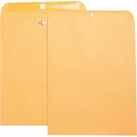 Business Source Heavy-duty Clasp Envelopes - Clasp - 105 - 11 1/2" Width x 14 1/2" Length - 28 lb - Clasp - Kraft - 100 / Box - 