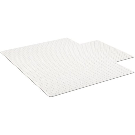 ES ROBBINS EverLife Chair Mat with Lip - Pile Carpet - 53" Length x 45" Width x 0.100" Thickness - Lip Size 12" Length x 25" Wid