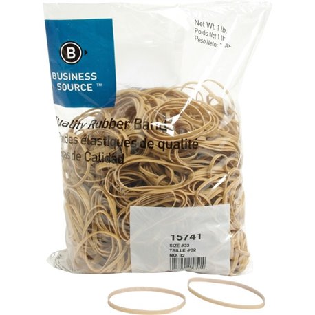 Business Source Quality Rubber Bands - Size: 32 - 3" Length x 0.1" Width - Sustainable - 700 / Pack - Rubber - Crepe