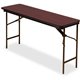 Iceberg Premium Wood Laminate Folding Table - Melamine Rectangle Top - Traditional Style - 500 lb Capacity - 60" Table Top Lengt