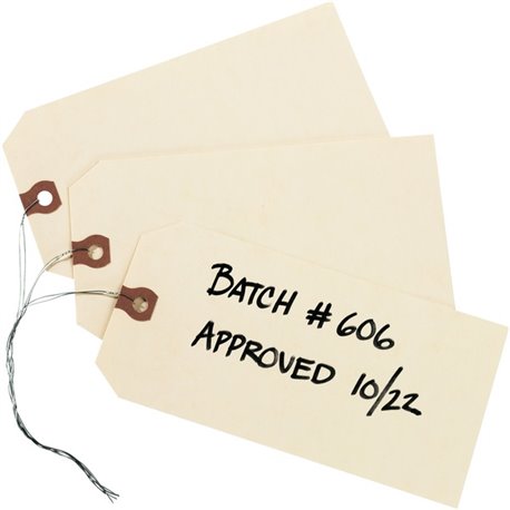 Avery Address Label - 15/16" Width x 4" Length - Permanent Adhesive - Dot Matrix - White - 1 / Sheet - 5000 Total Label(s) - 500