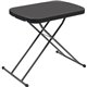 Iceberg IndestrucTable Small Space Personal Table - For - Table TopBlack Top - 25 lb Capacity - Height Adjustable - 20.80" to 26