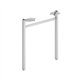 HON Mod HLPLLEG24U Worksurface U-Leg - 24" - Finish: Silver