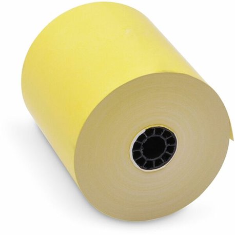 ICONEX Thermal Receipt Paper Roll - 3 1/8" x 230 ft - 50 / Carton - Yellow