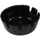 Impact Tabletop Ash Tray - Round - Heat Resistant, Lightweight - 1.8" Height x 4.8" Width - Plastic - Black - 1 Each