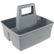 Impact Maids' Basket - 2 Compartment(s) - 10.1" Height x 11.1" Width12.9" Length - Handle, Heavy Duty - Gray - Plastic - 1 Each