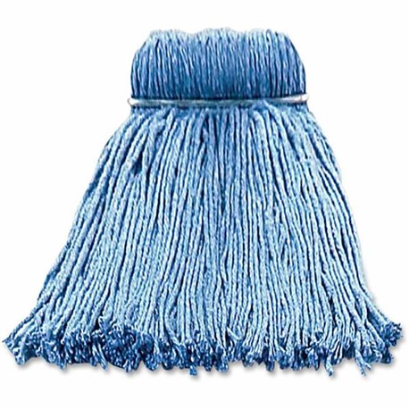 Layflat Screw-type Cut-end Wet Mop Head - Yarn - Blue - 1Each