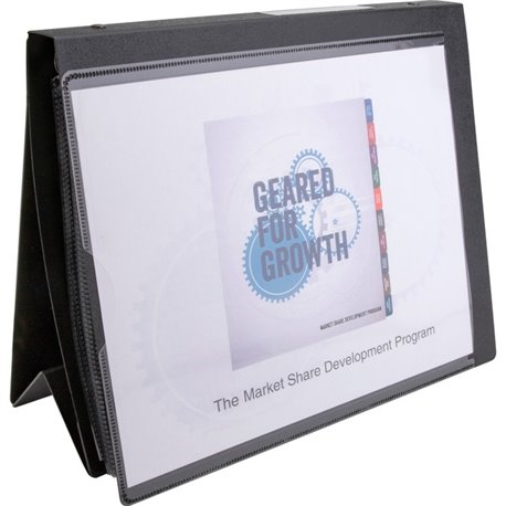 Business Source Presentation Binder - 1" Binder Capacity - Letter - 8 1/2" x 11" Sheet Size - Ring Fastener(s) - Internal Pocket