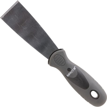 Impact Stiff Putty Knife - 1.50" Stainless Steel Blade - Polypropylene Handle - Hanging Hole, Ergonomic Handle, Chemical Resista