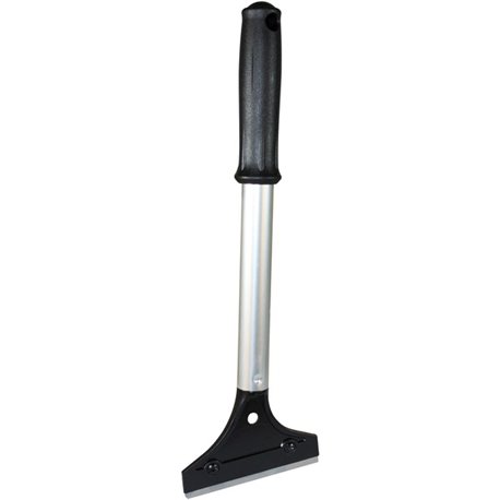 Impact Long Handled Scraper - 4" Steel Blade - 12" Handle - 0.8" Height x 4" Width x 12.5" Length - Comfort Grip - Black, Silver