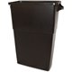 Thin Bin 23-gallon Container - 23 gal Capacity - Handle, Durable - 30" Height x 23" Width - Polyethylene - Brown - 1 Each