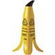 Impact 2' Banana Safety Cone - 1 / Each - CAUTION Print/Message - 11" Width x 24" Height - Banana Cone Shape - Yellow